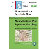 Wandelkaart BY13 Alpenvereinskarte Mangfallgebirge West | Alpenverein