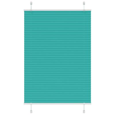 Pliss rolgordijn 90x100 cm stofbreedte 89,4 cm petrol groen