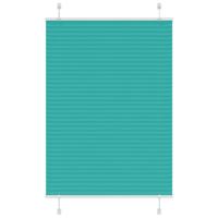 Pliss rolgordijn 90x100 cm stofbreedte 89,4 cm petrol groen