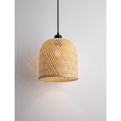 Lyora HanglampIntra zwart met bamboe kapje - 9001089