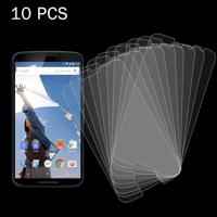 10 Stuks Google Nexus 6 Gehard glazen schermprotector 0.26mm 9H ultra 2.5D hardheid