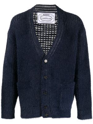 Missoni cardigan en maille à col v - Bleu
