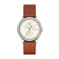 Horlogeband Skagen SKW6942 Leder Cognac 20mm