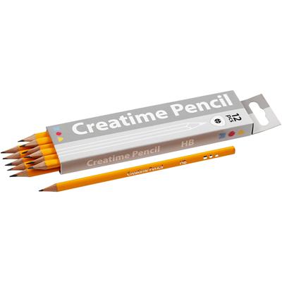 Creativ Company Potloden hb hardheid - dikte 7 mm, 12st.