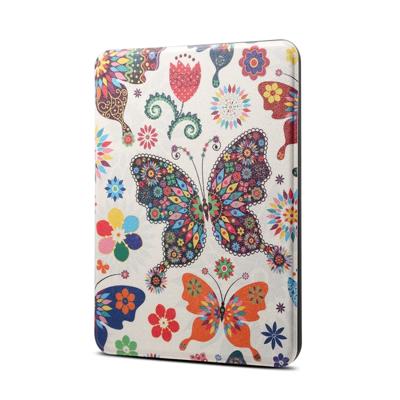 Kleuren vlinder patroon horizontaal flip PU lederen beschermhoes voor Amazon Kindle Paperwhite 4 (2018), met slaap & Wake-up functie neer