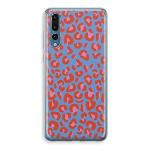 Leopard blue: Huawei P20 Pro Transparant Hoesje