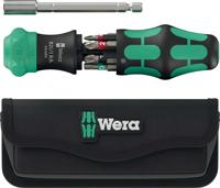 Wera kraftform kompakt 20 ra-r with bag, 6-piece bit set