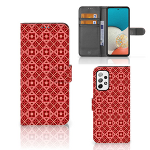 Samsung Galaxy A73 5G Telefoon Hoesje Batik Rood