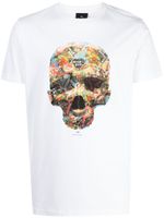 PS Paul Smith t-shirt Skull Sticker en coton biologique - Blanc - thumbnail