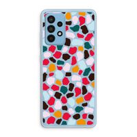 Colored Giraffe: Samsung Galaxy A52 Transparant Hoesje