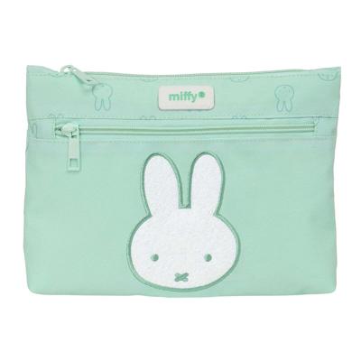 Pennenetui met 2 vakken Miffy Menta Munt 23 x 16 x 3 cm