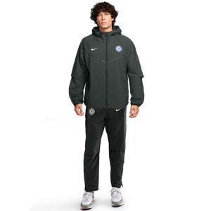 Nike Chelsea Tech Trainingspak Full-Zip Woven 2025-2026 Donkergroen