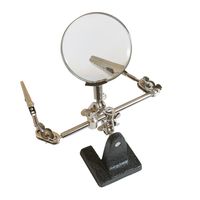Silverline Derde hand met vergrootglas | Lens 63 mm 2,5x vergrotend - 633830 - thumbnail