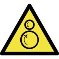 Waarschuwingsbord Waarschuwing voor tegengesteld draaiende rollen 1 stuk(s)