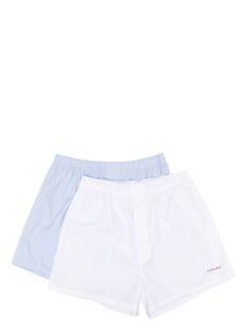 FURSAC lot de deux boxers en coton à logo brodé - Bleu