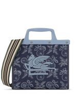 ETRO sac cabas en jacquard à logo brodé - Bleu