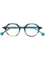 L.A. EYEWORKS lunettes de vue à monture ronde - Bleu