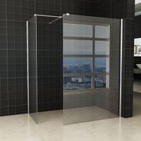 Inloopdouche Set Miami 130x200cm 80x200cm Antikalk Helder Glas Chroom Profiel 10mm Veiligheidsglas Easy Clean - thumbnail