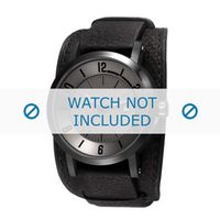 Esprit horlogeband ES108031-002 Leder Zwart + standaard stiksel