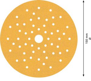 Bosch Accessoires Expert C470 schuurpapier voor excenterschuurmachines 150 mm, multigaten, K220 50-delig - 1 stuk(s) - 2608901142