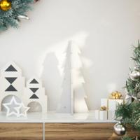 VidaXL Kerstdecoratie kerstboom 49 cm massief grenenhout wit VidaXL Kerstdecoratie kerstboom 49 cm massief grenenhout wit