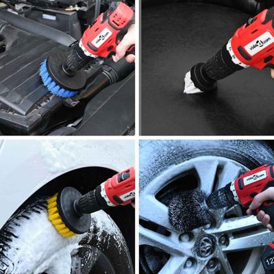 VidaXL Auto borstelset multikleur poly rattan