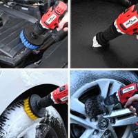 VidaXL Auto borstelset multikleur poly rattan