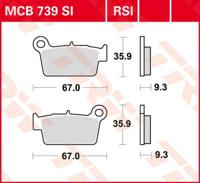 TRW Remblokken, en remschoenen voor de moto, MCB739RSI Sinter competitie offroad