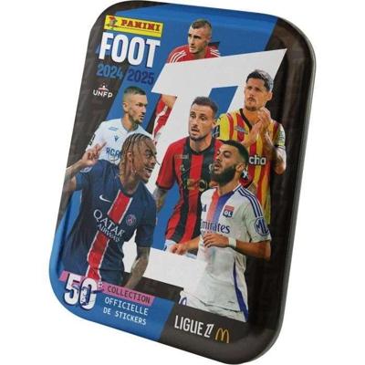 Metalen doos - PANINI - Voetbal Ligue 1 2024-2025 - McDonald's - 12 vakken - 84 stickers