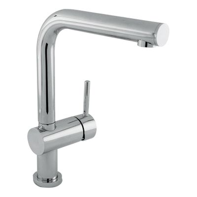 Keukenkraan Tres Top | Opbouw | 360° Draaibaar | Mengkraan | 1-hendel | Rond | Chroom
