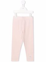 Moncler Enfant legging à patch logo - Rose