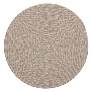 Ronde placemat taupe katoen 38 cm