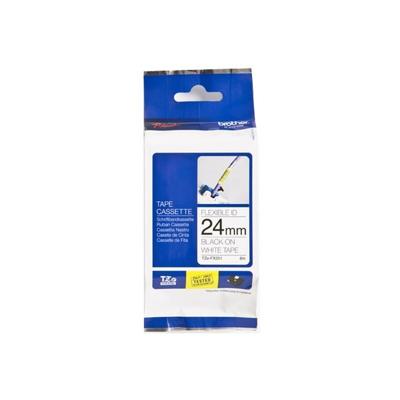 Originele inkt cartridge Brother TZe-FX251 Zwart/Wit 24 mm