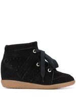 ISABEL MARANT baskets compensées Bobby - Noir - thumbnail