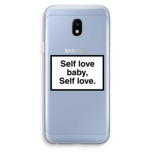 Self love: Samsung Galaxy J3 (2017) Transparant Hoesje