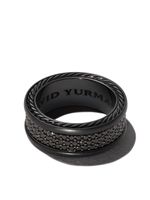 David Yurman bague Streamline Three Row sertie de diamants - Noir