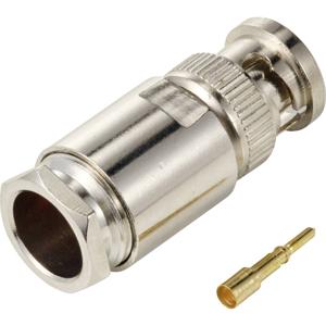 TRU COMPONENTS TC-12885916 BNC-connector Stekker, recht 50 Ω 1 stuk(s)