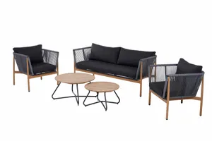 Lyra sofa set antracite