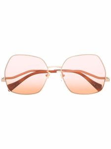 Gucci Eyewear lunettes de soleil à verres dégradés - Or