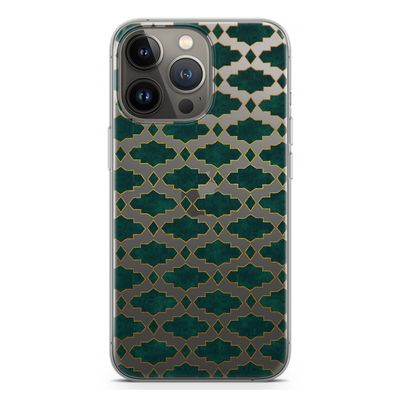 Moroccan tiles: iPhone 13 Pro Transparant Hoesje