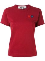 Comme Des Garçons Play t-shirt brodé - Rouge