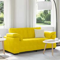 Loveseat Sofa Geel 140 cm Fluweel