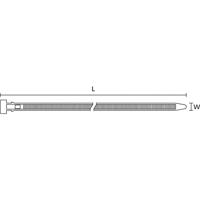 HellermannTyton 132-20360 CT203-PA66HS-BK Kabelbinder 200 mm 7.60 mm Zwart Met spreidanker, Hittegestabiliseerd 50 stuk(s)