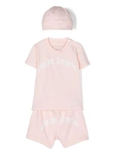 Palm Angels Kids trousseau de naissance à logo imprimé - Rose