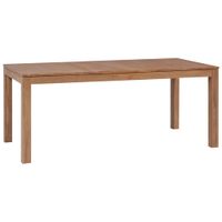 vidaXL Eettafel 180x90x76 cm teakhout met natuurlijke afwerking - thumbnail