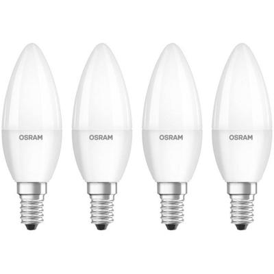 OSRAM 4058075819474 LED-lamp Energielabel F (A - G) E14 Kaars 4.9 W = 40 W Warmwit (Ø x l) 35 mm x 106 mm 4 stuk(s)