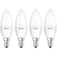 OSRAM 4058075819474 LED-lamp Energielabel F (A - G) E14 Kaars 4.9 W = 40 W Warmwit (Ø x l) 35 mm x 106 mm 4 stuk(s) - thumbnail