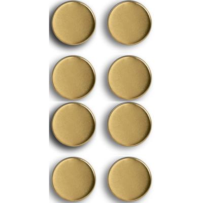 Zeller Magneten - extra sterk - 8x stuks - goud - 2 cm - voor whiteboard en koelkast Zeller Magneten - extra sterk - 8x stuks - goud - 2 cm - voor whiteboard en koelkast