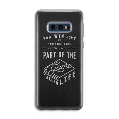 Life: Samsung Galaxy S10e Transparant Hoesje
