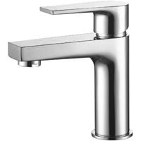 Chromen Wastafelmengkraan Rond - Moderne Opbouwkraan